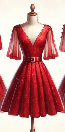 red short birthday dress inspiration