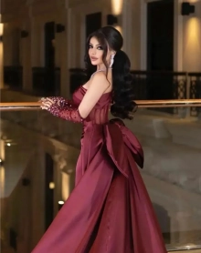 cabernet prom gown