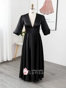 all black custom dress