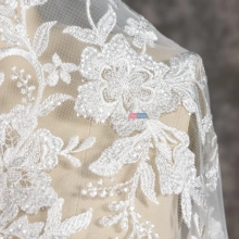 luxury sequinned embroidery lace fabric