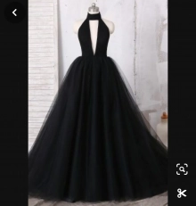 black tulle dress