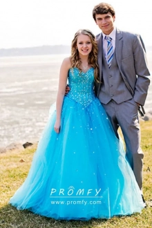 glitter prom dress