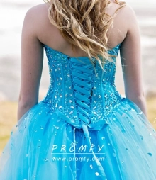 prom dress with layers of tulle