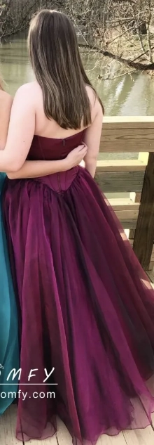 purple prom dress