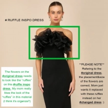 ruffled black dress