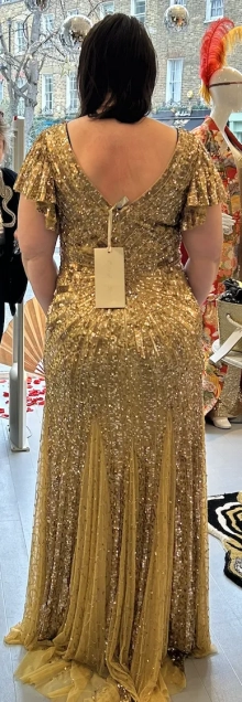 V back dress