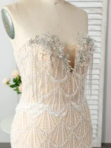 beaded party dress