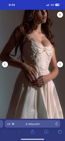corset wedding gown