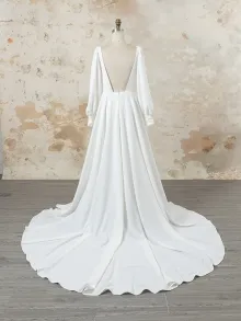 heavy fabric wedding dress