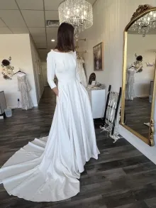 wedding dress with sleeves