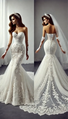 ivory wedding dress