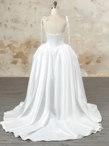 wedding dress by removing the bow in the back wedding dress by removing the bow in the back