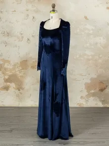 custom velvet dress