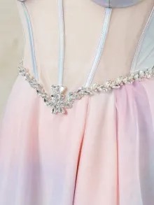 sheer organza bodice