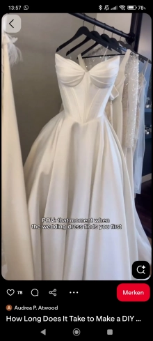 bust design of a wedding dress