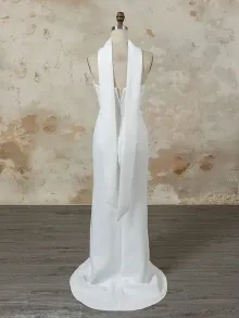 Lunss matching reception dress