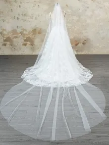 custom lace wedding dress with veil
