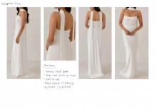 custom reception dress idea