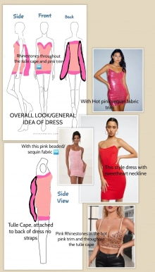 the details of the birthday dress