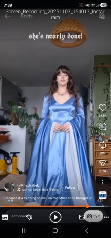 floor length sleeve gown