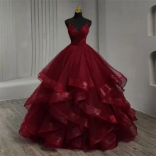 the shape of the skirt on the red dress