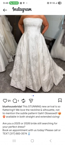 style ballgown made from satin