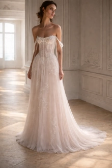 tulle wedding dress