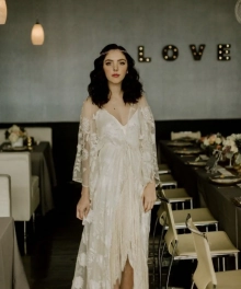 cord lace dress