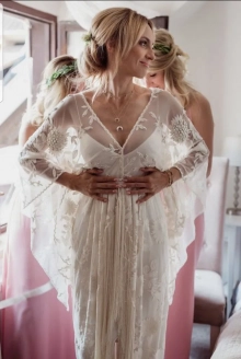 two piece kimono dress