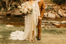 two piece wedding dress