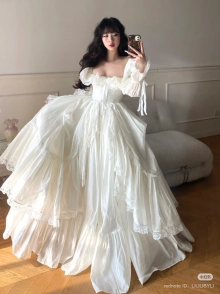 ruffled wedding dress inspiration