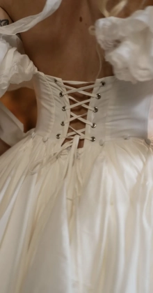 ruffled wedding dress inspiration