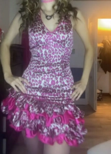 leopard print dress