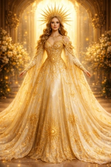 Sun Queen gown