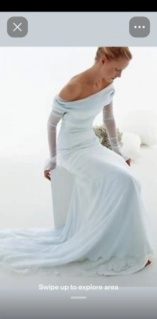 light blue chiffon dress