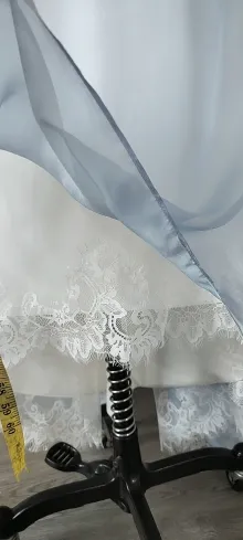 light blue silk chiffon dress