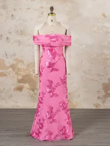 Lunss custom made hot pink floral summer dress