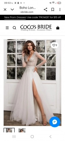 V neck wedding dress inspiration