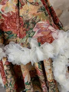 floral tapestry wedding dress
