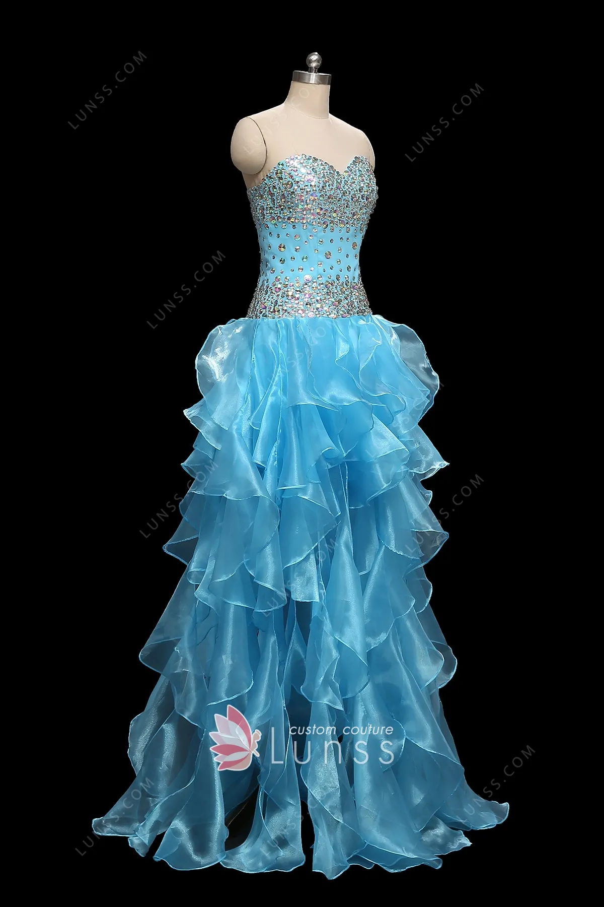 diamond prom dress