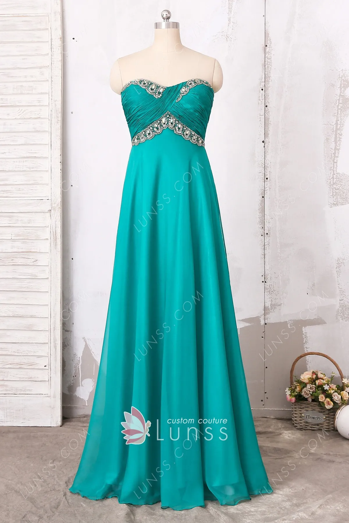 jungle green dress
