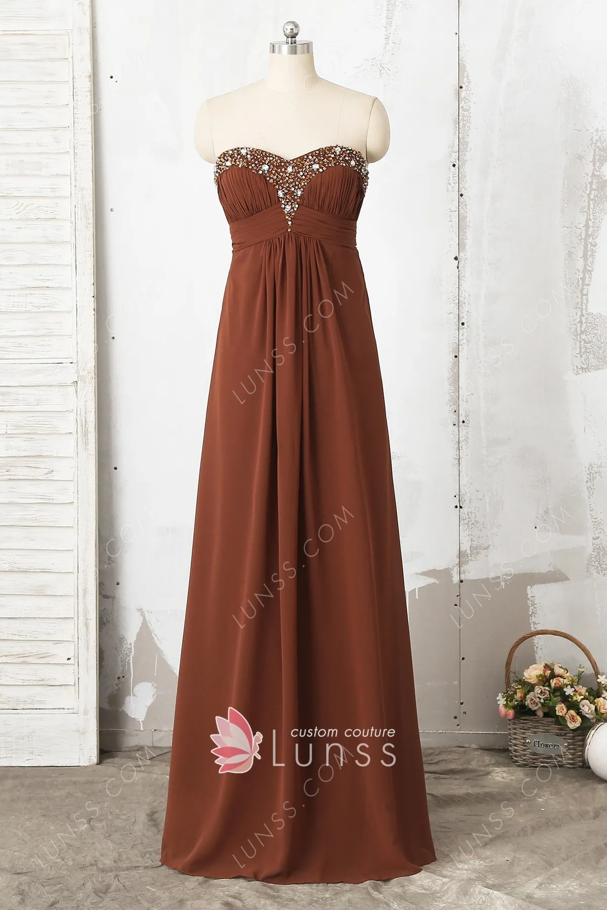 chocolate brown dresses