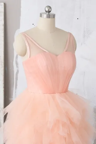sweetheart bodice with illusion V neckline