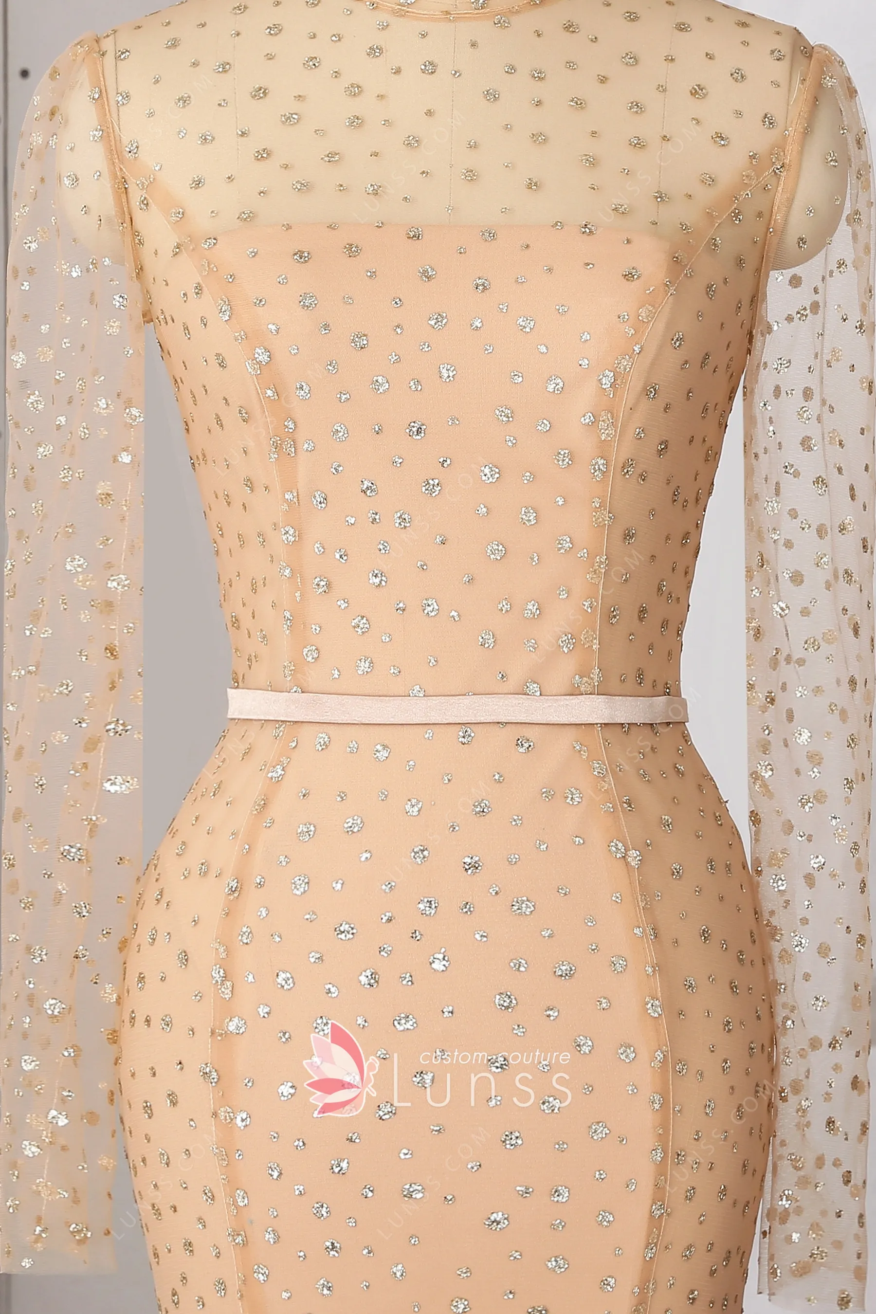 Flair Prom - 19205 Embellished Illusion Bateau Tulle Ballgown main image 0