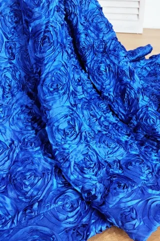 royal blue 3D roses skirt
