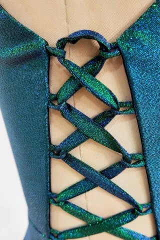 side lace up dress