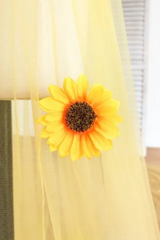 sunflower sheer yellow special occasion dress