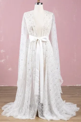 see through sequin glitter white tulle long evening gown