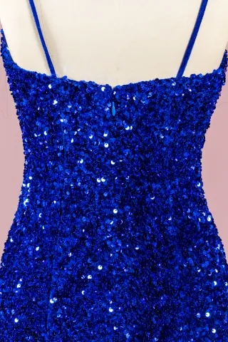 sequins all over velvet fabric dress