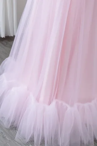 baby pink tulle dress